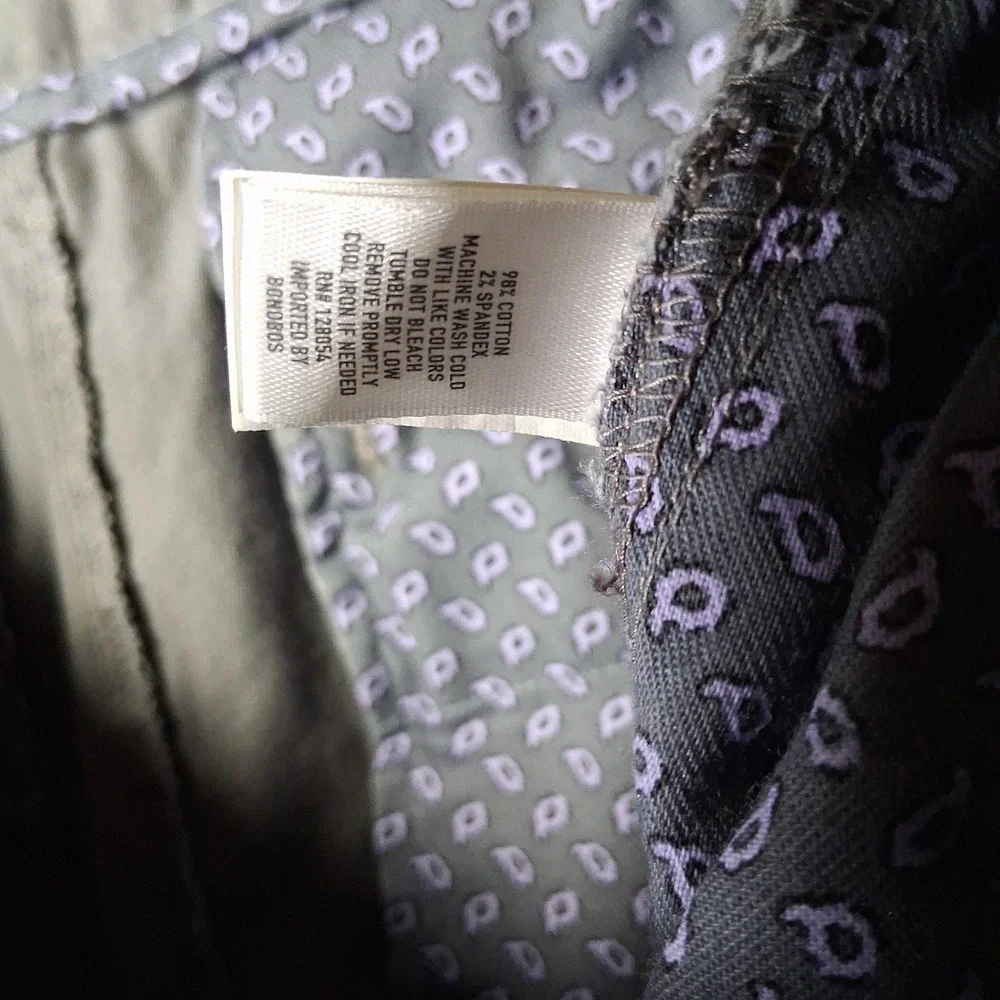 Bonobos Athletic Fit Pants Men Size 33x28 Gray Mid-Rise Straight Leg Flat Front